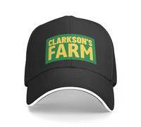 Casquette Baseball Mode Unisexe Hip Hop personnalisé décontracté Clarksons Ferme Hommes et Femmes Casquette Baseball Classique en Plein air Derby Chapeau Jaune nouveauté Cadeau d’Anniversaire Parfait