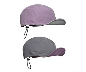Casquette Baseball Nylon Deux Faces Jaune Moutarde Vert(Purple + Gray) | Design réversible, jaune moutarde et vert sauge, style variable pour accessoire supplémentaire, tissu nylon doux