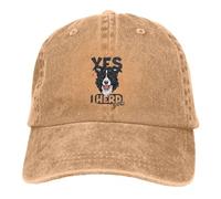 Casquette Baseball pour Hommes Couleur Pure Papa Chapeaux drôle Je Vous rassemble Border Collie Jeu Mots Chien Amant Femmes Chapeau Pare-Soleil Casquettes Baseball Collie Chien Casquette à Pointe