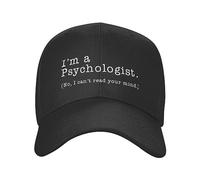 Casquette Baseball pour Hommes Je suis Un Psychologue Non Je ne Peux Pas Lire dans Vos pensées Casquette Baseball Protection Solaire Réglable Psychologue Papa Chapeau Automne Snapback Caps Cadeau