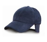 Casquette Baseball Result Polartherm™ Fleece Noire Vert Foncé/Esp. Oreillettes
