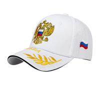 Casquette Baseball Russie - Chapeau de Soleil pour Activités Extérieures | Broderie du Drapeau National Russe - Couvre-Chef pour Camping, Pêche et Sports Extérieurs