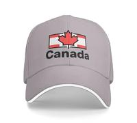 Casquette Baseball Snapback Hip Pop Couleur Unie Canada Drapeau Nationalajustable 6 Panneaux Taille Unique Golf Hat Motorcycle Trucker Cap - Homme Femme Coupe du Monde