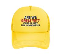 Casquette Baseball,Sommes-Nous géniaux Maintenant ? Parce Que Je me Sens Juste gêné Chapeau de Papa Légère,Classic Casquette Trucker pour Activités Sport Homme