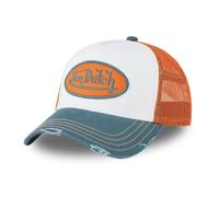 Casquette Baseball Trucker - VON DUTCH - Hun - Orange - Effet visière vieillie - Taille unique réglable