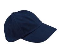 Casquette baseball unie à profil bas en coton Beechfield (2 pièces/paquet) RW6740 (taille unique) (Bleu marine)