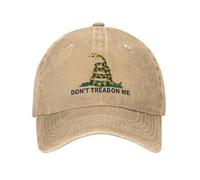 Casquette Baseball Unisexe Dont Tread on ME Casquette Baseball en Denim Jaune Snake Skate Hip Hop Chapeaux Printemps Casual Mâle Classique Casquettes Baseball personnalisées Cadeau en Plein air