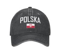 Casquette Baseball Unisexe Drapeau De La Pologne, Coton Délavé Léger, Casquette Réglable avec Protection Solaire pour Sport et Loisirs