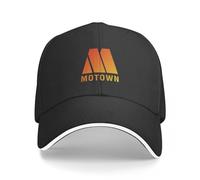 Casquette Baseball Unisexe Hip Hop Personnalisé Casual Motown Records Casquette Baseball Chapeaux Trucker Alpinisme Casquette Militaire Homme Chapeau Homme Cadeau D’Anniversaire Parfait pour Femmes
