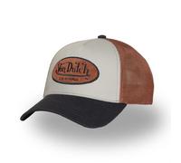 Casquette baseball - VON DUTCH - Patch en bouclette Terry - Rigide - Visière arrondie - Orange 1