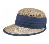Casquette Beach en Paille by Seeberger bleu One Size