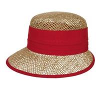 Casquette Beach en Paille by Seeberger rouge One Size