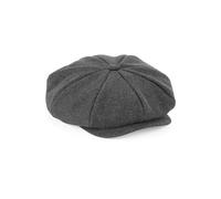 Casquette Beechfield Gavoche Heritage - charcoal herringbone L/XL