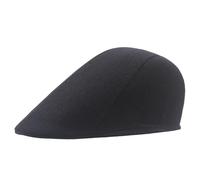 Casquette Beret Plate Homme Femme, Chapeau Gavroche en Lin d'été Respirant Chapeau Plate Gatsby Ivy Cap Driving Cabbie Newsboy Hat Flat Cap (FR/ES, Alpha/Lettres, Taille Unique, Noir)