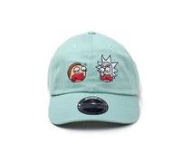 Casquette - BIOWORLD - Faces of Rick & Morty - Bleu - Coton - Motif noir et blanc