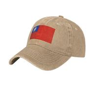 Casquette Birmanie Drapeau Imprimé Patriotique Royaume-Uni Casquette De Baseball Drapeau Birmanie Jean Délavé Réglable pour Homme Et Femme Unisexe Chapeau Célébration Nationale