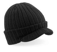 Casquette Bonnet Double Couche Doux Beechfield Ski Chaud Chapeau Visière Courbe