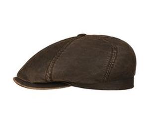 Casquette Brooklin Old Cotton by Stetson marron L (58-59 cm)