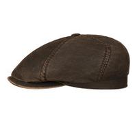 Stetson Casquette Brooklin Old Cotton – Gavroche en coton d'été avec visière – M (56-57 cm) Marron