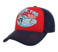 Casquette Burnin´ Fire by King Kerosin bleu foncé-noir One Size