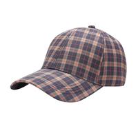 Casquette camouflage d'extérieur pour la pêche, la chasse, la randonnée, le basket-ball, casquette snapback à carreaux, kaki, Taille unique