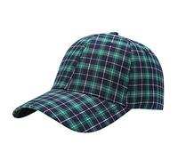 Casquette camouflage d'extérieur pour la pêche, la chasse, la randonnée, le basket-ball, casquette snapback à carreaux, Vert, Taille unique