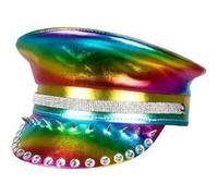 casquette capitaine clouté arc-en-ciel adulte - boland 44760 Multicolore G