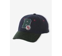 Casquette chaude « Baltimore » garçon en lainage et velours marine 4/6A