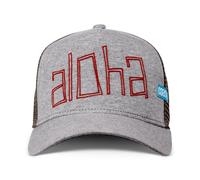 Casquette Coastal HFT Aloha Jersey Gris Chiné Hawai Haute Maille Trucker Coastal