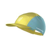 Compressport Casquette 5 Panel Unisexe Jaune/Bleu Taille unique