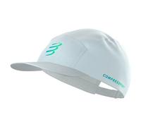 Casquette compressport 5 panel star blanc bleu vert