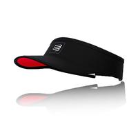 COMPRESSPORT Mixte Visor, Noir / Rouge, Taille unique EU