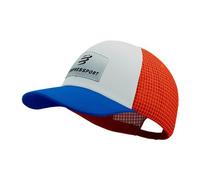 Casquette compressport trucker 6p bleu blanc orange