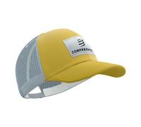 Casquette compressport trucker 6p cap gris jaune