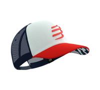 COMPRESSPORT Trucker Cap - Mixte - Blanc / Rouge / Bleu - taille Unique- modèle 2025
