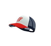 Casquette Compressport Trucker Bleu Rouge
