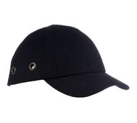 CASQUETTE COQUEE TYPE BASEBALL NOIRE NORME CE