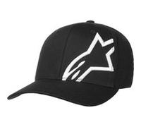 Casquette Corp Shift 2 Curved Flex by alpinestars noir-blanc S/M (54-57 cm)