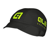 Alé Cycling Casquette Coton Noir Jaune Fluo