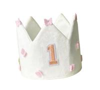 Casquette couronnée délicate pour nouveau-nés de 0 à 1 an - Accessoire de fête d'anniversaire - Accessoire photo pour nouveau-né - Pour séance photo