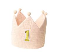 Casquette couronnée délicate pour nouveau-nés de 0 à 1 an pour fête de naissance, accessoire photo, accessoire photo, couvre-chef couronné