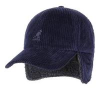 Casquette Cozy Cord Earflap by Kangol bleu foncé S/M (54-57 cm)