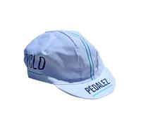 Casquette cycliste Lecyclo ( Blanc / Logo LeCyclo.com / Unique )