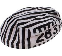 Boland 93900 Prisonnier Casquette Pour Adultes, Noir/Blanc, Taille 57-59