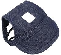Casquette de Base-Ball, Chapeau Réglable, Chien Chapeau De Sport, Casquette de Baseball pour Chien Réglable avec Trous d'oreille, pour L'été, Le Voyage, Le Sport, etc, Taille S