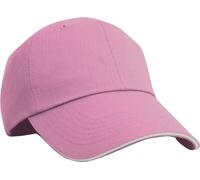 Casquette de base-ball unie contrastée Result PC2299 (taille unique) (Rose/Blanc)