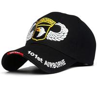 Casquette De Baseball 101st Airborne Division Casquettes De Baseball pour Hommes Casquette De L’armée Américaine Chapeaux Spback Air Forec Sport Casquette Papa Chapeau, Black