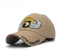 Casquette De Baseball 101st Airborne Division Casquettes De Baseball pour Hommes Casquette De L’armée Américaine Chapeaux Spback Air Forec Sport Casquette Papa Chapeau, Champagne
