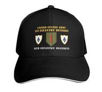 Casquette de Baseball 1ère Division d’Infanterie / 26ème Régiment d’Infanterie Casquette Militaire Homme Chapeau de Plage Streetwear Bobble Hat Femmes Chapeaux Hommes PLeisure Cadeaux de Sport