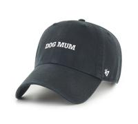 47 Dog Mum Clean Up Baserunner Dog Phrase Noir Casquette Réglable